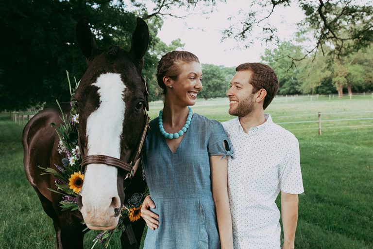 Include Your Horse In Engagement Photos